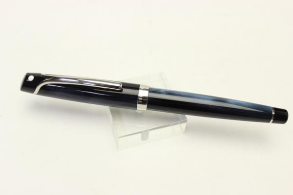 シェーファー 万年筆 VLR ディープブルー パラディウムトリム ペン先14K Sheaffer VLR パラディウムトリム ディープブルー M/14K 未使用! 筆記