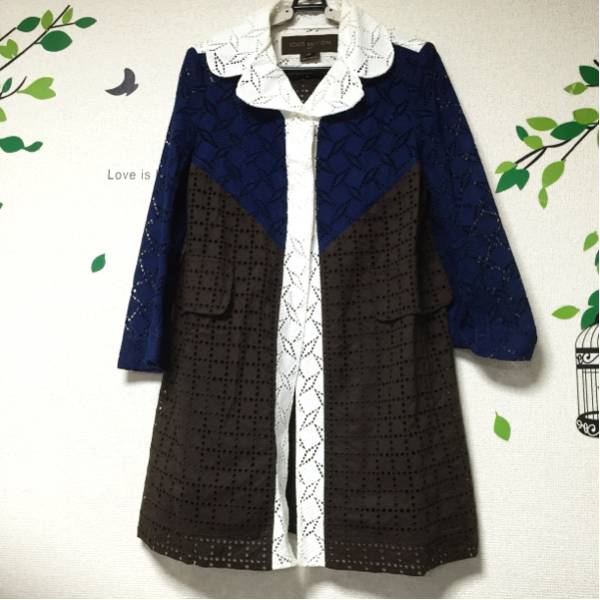 1円 ほぼ新品 ルイヴィトン スプリング コート ワンピース