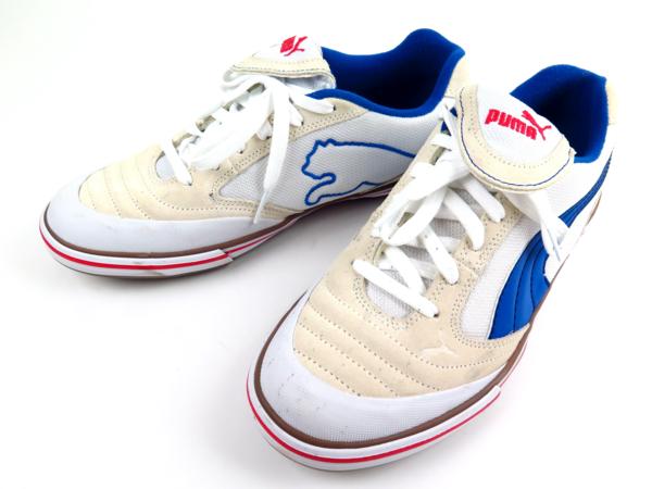 正規品 PUMA プーマ スニーカー メンズ 26.5㎝ ホワイト系×青