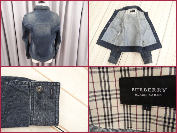 バーバリーブラックレーベルデニムジャケットL BURBERRY BLACK LABEL