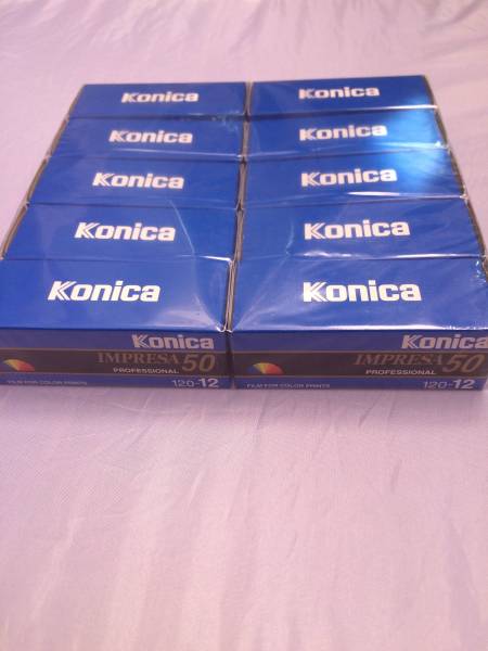 コニカ　ブローニーフィルム　10本　インプレッサ　期限切れ　
