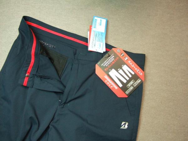 ZGM01K/新品ブリヂストン　春夏ノータックパンツW92　紺(8C010