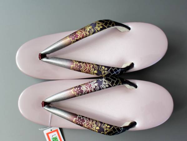 きもの日和●ハイヒールウレタン底草履(M/薄紫桃)日本製tzz329D