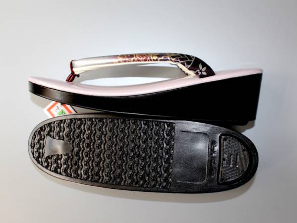 きもの日和●ハイヒールウレタン底草履(M/薄紫桃)日本製tzz329D