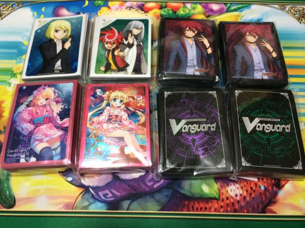 ヴァンガード 共通面 スリーブ 緑 未使用 未開封 一点 ヴァンガード スリーブ 8個セット 未開封 ヴァンガード 共通面スリーブ