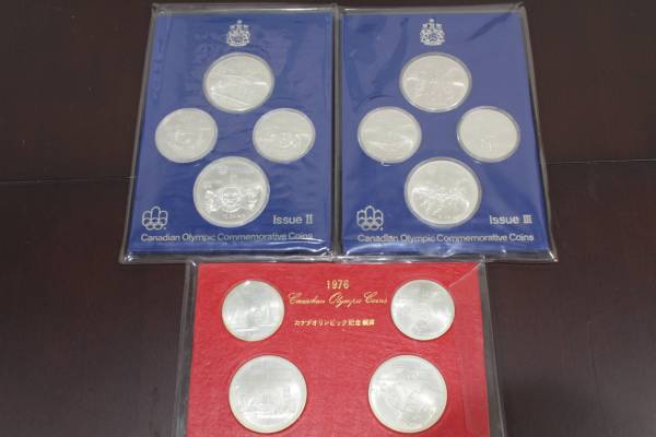 1976年カナダモントリオールオリンピック記念銀貨Issue 3セット