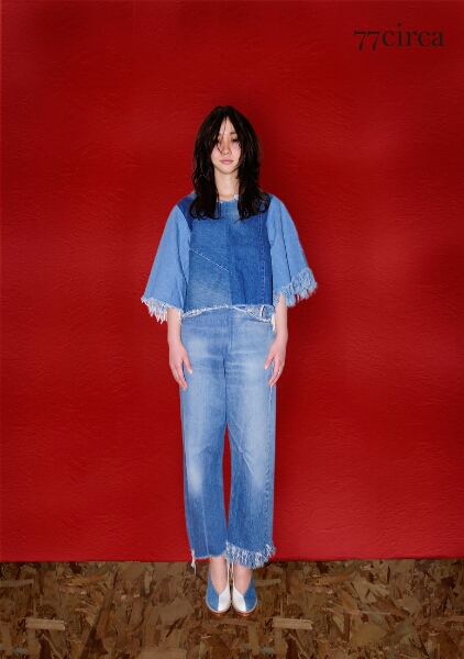 77circa リメイクフリンジデニム 2015aw♪