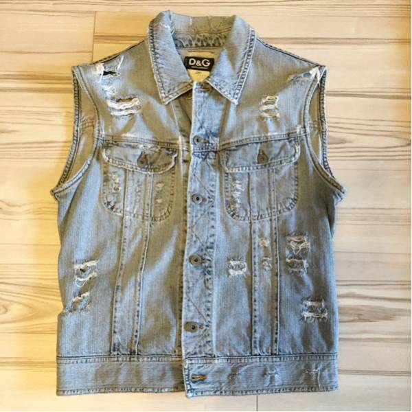 日本 店舗 ☆D&Gドルチェアンドガッバーナ☆メンズ デニムベスト