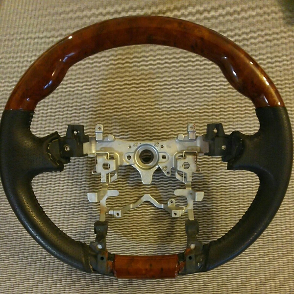 プリウス ZVW30 茶木目調 ステアリング 中古