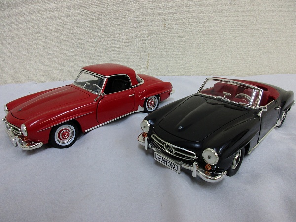 箱無 ERTL 1/18 メルセデスベンツ190 SL 赤，黒/アーテル[梱0.2
