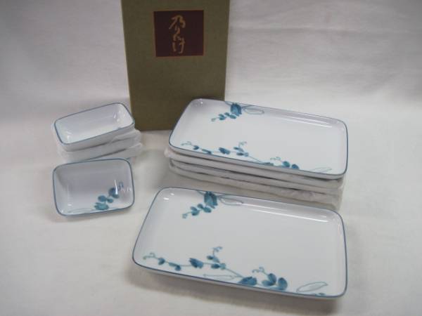 ノリタケ 乃りたけ 露染 刺身揃 刺身皿 長皿5/醤油皿5 未使用品 