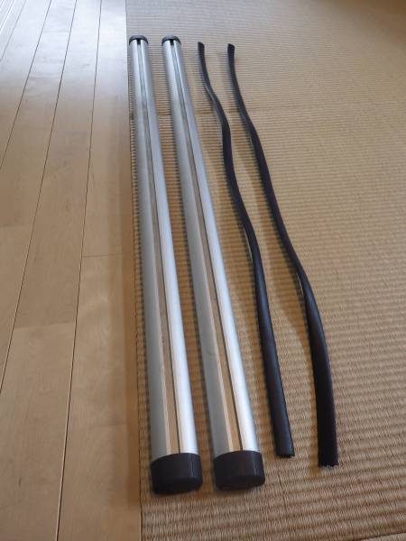 ☆THULEスーリー☆th861ゴム付☆アルミエアロバー☆120cm☆MC前 