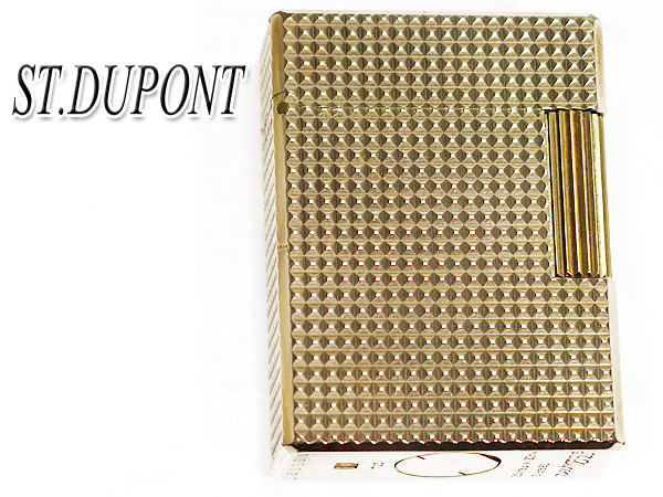 1円～★KJB★S.T.Dupont デュポン ゴールド ライター 着火確認済