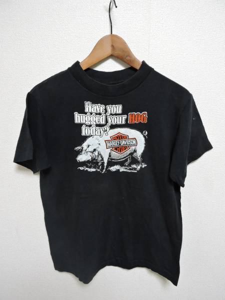 HARLEY-DAVIDSONハーレーダビッドソンHOG80sＴシャツUSA製Anvil