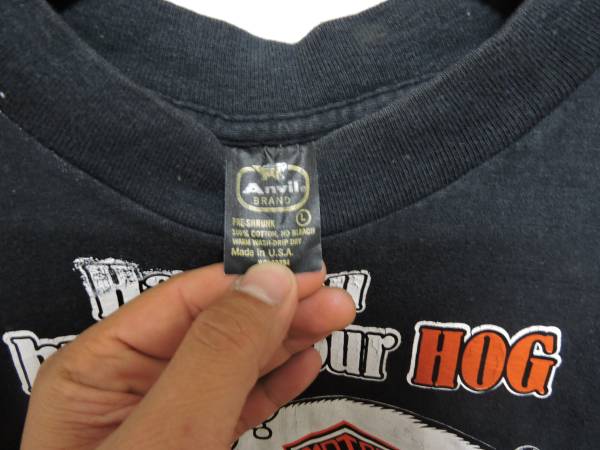 HARLEY-DAVIDSONハーレーダビッドソンHOG80sＴシャツUSA製Anvil