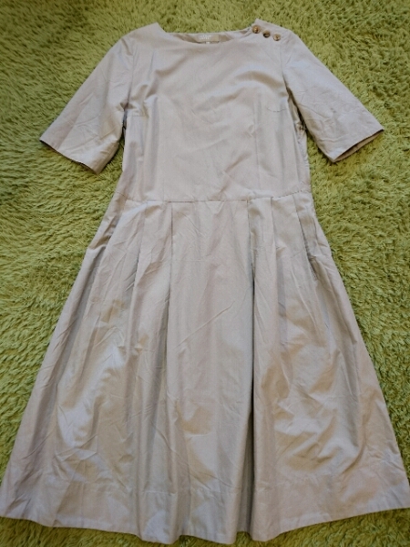 美品マーガレットハウエル2015コットン シルク ワンピース2MHL.