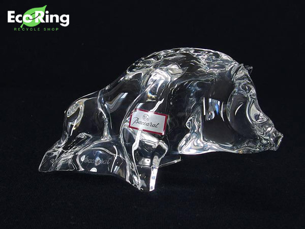 ○1円 超美品 バカラ クリスタル イノシシ 猪 置物 BV832 《160373224