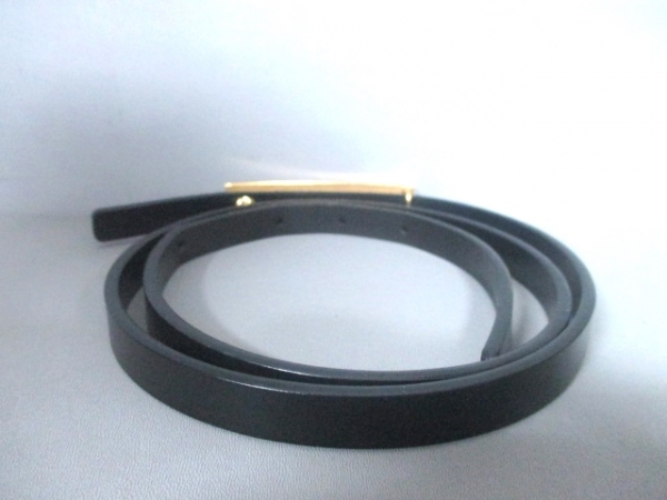 ブルガリ ベルト 美品 黒×ゴールド レザー×金属素材 BVLGARI | PIYAROM.IR