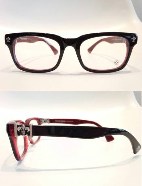 伊達メガネ★クロムハーツ好きな方に★三代目ブラックフライ#407