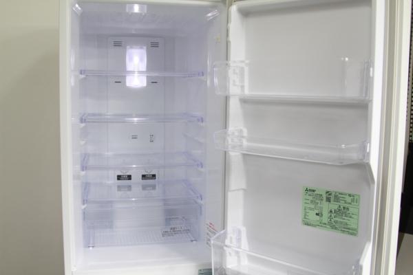冷蔵庫 三菱◇ 2ドア 冷凍冷蔵庫 168L MR-P17EY-KP 15年製◇B2218