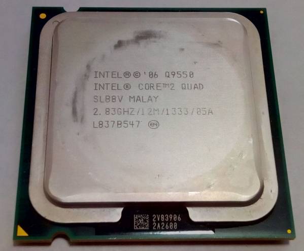 Q9550 2.83GHz Intel Core Quad Core2Quad 0 CPU SLB8V ジャンク
