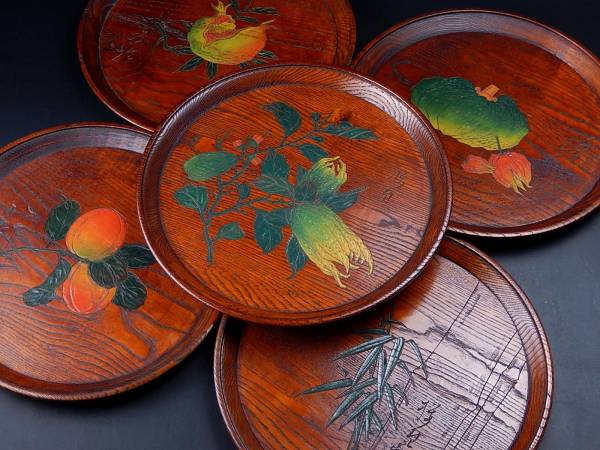 茶托5客，古銅製，在銘「昌晴正」古美術品。 茶托5客，古銅製，在銘「昌晴正」古美術品。 【公式通販】 御盆