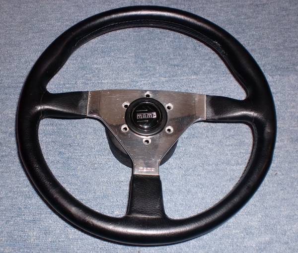 希少 momo VELOCE RACING オールドモデル ホワイトステッチ 35Φ USED