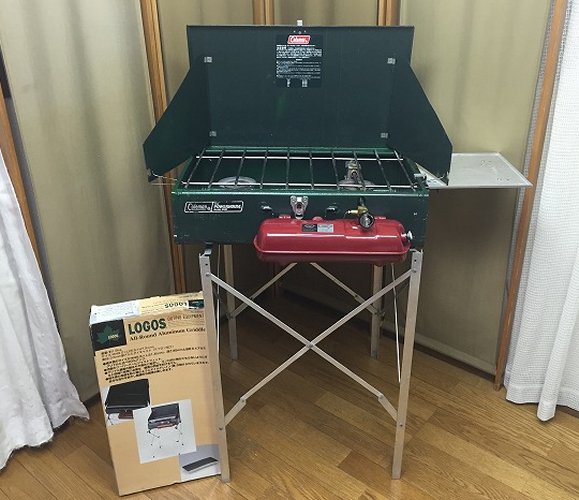 ☆コールマン パワーハウスツーバーナー 413H スタンド おまけ