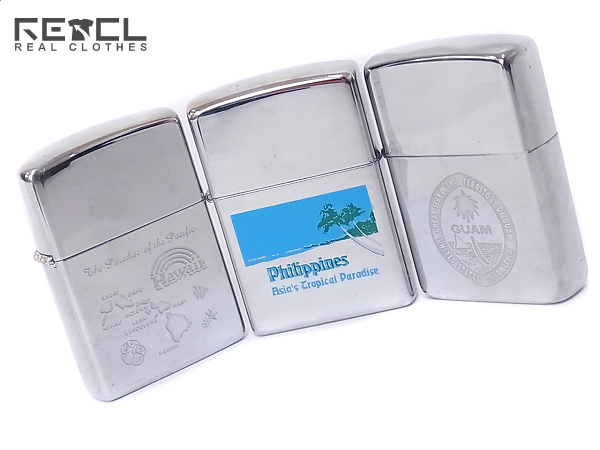 ZIPPO/ジッポー Hawaii/Philippines/GUAM 1986年製等 3点SET