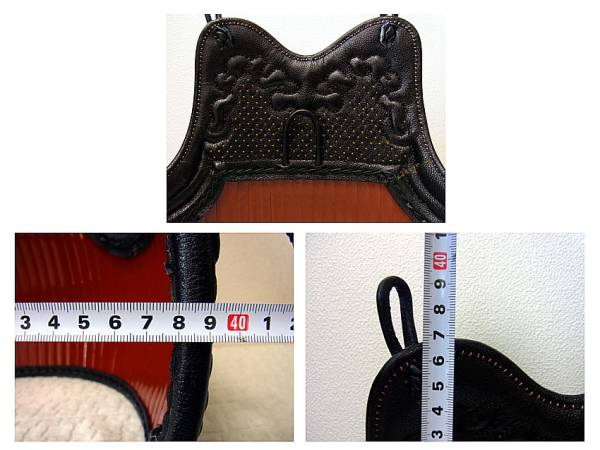 100円～亀甲胸【50本立：竹胴：黒呂色】使用浅品：美しい状態