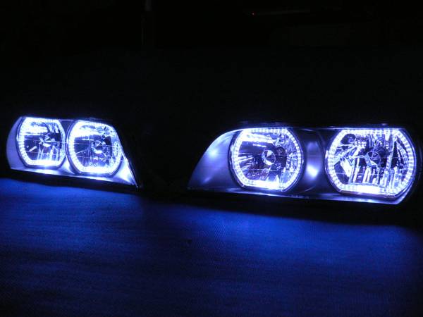 JZX100チェイサー後期4連イカリング、ヘッドライト加工済完成品 4連高