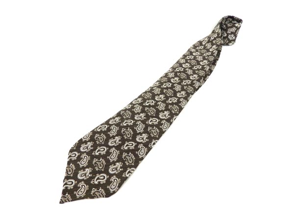 【1円】 TIE YOUR TIE セッテピエゲ ペイズリー シルク ネクタイ