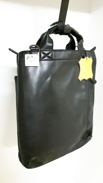 FLYING HORSE メンズ ハンド ビジネス バッグ レザー 黒 新品