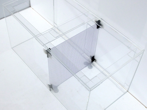 隔離パーツ　【キスゴム式　仕切り板６０】取付簡単水槽仕切り