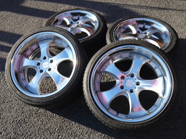 AME シャレン 19×8.5J 9.5J 275/30R19 中古タイヤホイール4本