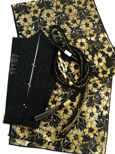 振袖用 帯揚げ 帯締め 重ね衿 3点セット h-107