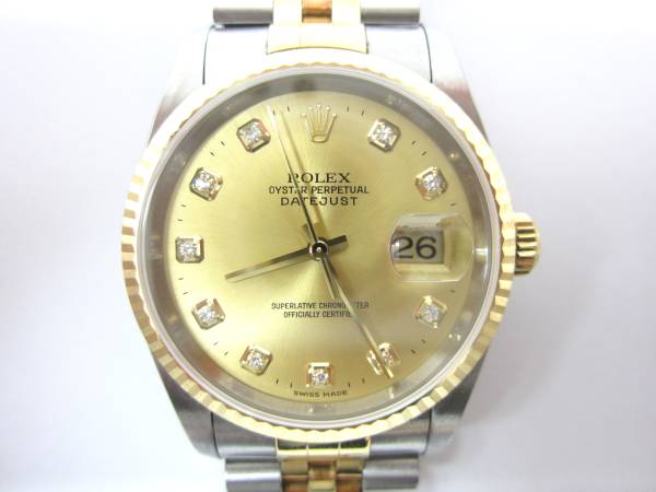 ロレックス　デイトジャスト16233G Y番　ジャンク☆0324