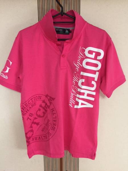 新品 GOTCHA ガッチャ ゴルフ 蛍光ポロシャツ M