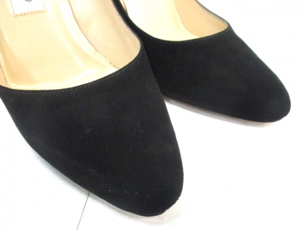 ジミーチュウ パンプス 37 レディース 黒 スエード JIMMY CHOO JIMMY