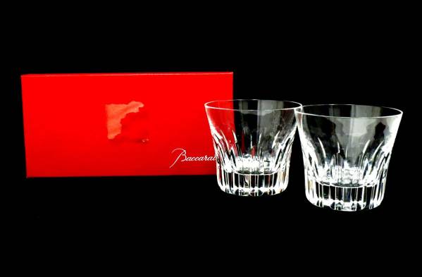 【18942】Baccarat バカラ エトナ ロックグラス ペア2客セット●