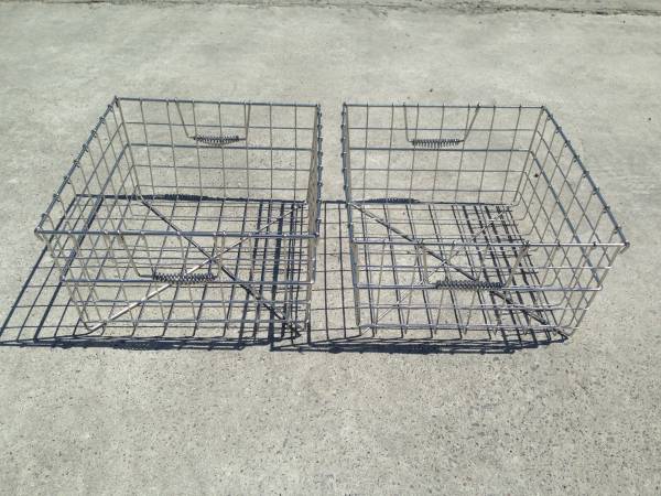 ステンレス製　洗浄　メッシュ　カゴ バスケット ２個セット 大