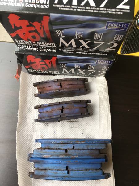 86 BRZ エンドレス MX72 前後 ほぼ新品 17インチ用 86BRZエンドレス