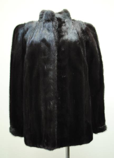 【未使用品】　ブラックミンク　ヘアーアップコート　