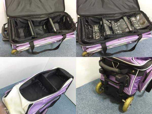 ★レジェンドスター 3個用キャリー ボウリングバック USED★r