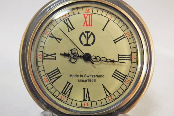 スイス製復刻品◇南満州鉄道 満鉄懐中時計 20石 透彫り 近代品 懐中