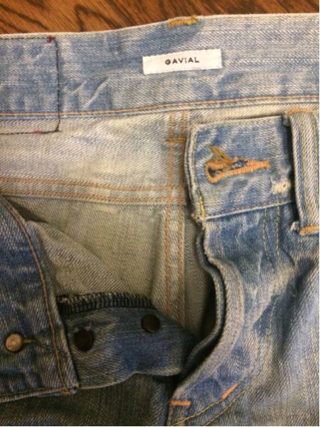 GAVIAL ガビル S ダメージデニム GAVIAL Gavial 希少！！ダメージ 