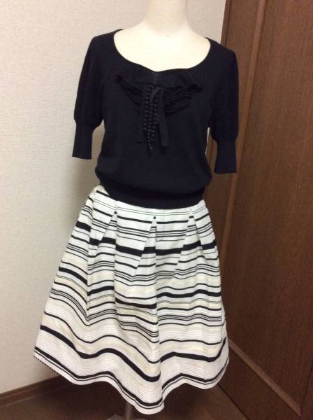 TOBECHIC 黒 サマーニット