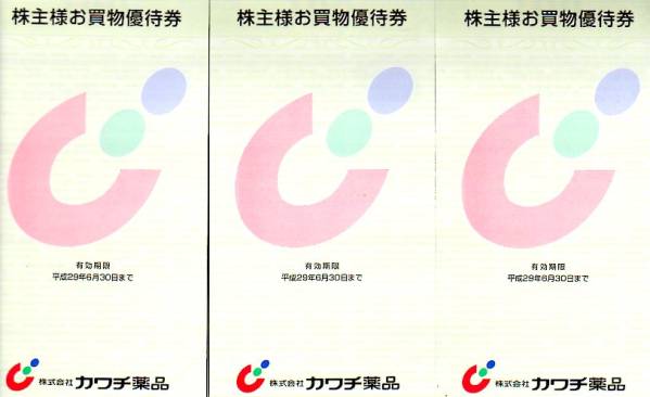 カワチ薬品 株主様お買物優待券 15000円分 優待券/割引券 カワチ薬品 株主様お買物優待券 15000円分