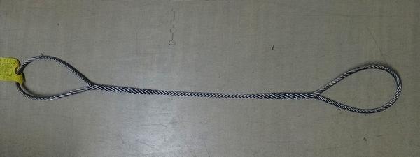 ロ【宮即値下SS1391定#61ミ】玉掛加工ワイヤーロープ16mm×8m長