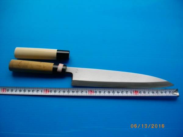 身卸包丁 240mm 240の通販 鞘付き-歌舞伎ナイフ 平鏡面 身卸